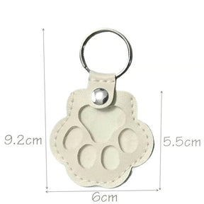 FurTag – Paw Shaped Leather Keychain