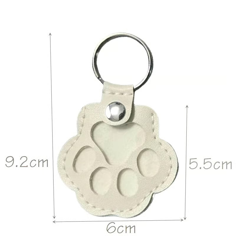 FurTag – Paw Shaped Leather Keychain