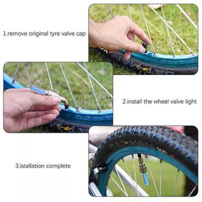 NeonSpin Lights – LED Tire Valve Glow