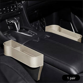 DriveMate – Multi Pocket Leather Car Seat Storage Organizer
