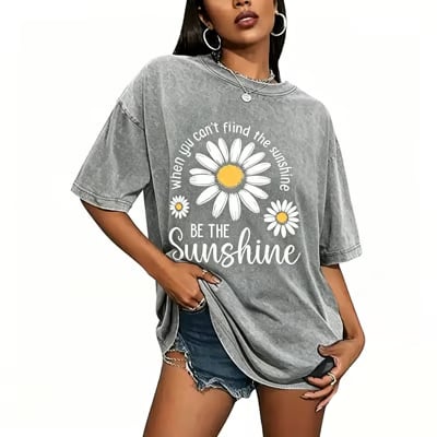 CottonGlow – Breathable Loose Fit Summer Tee for Women
