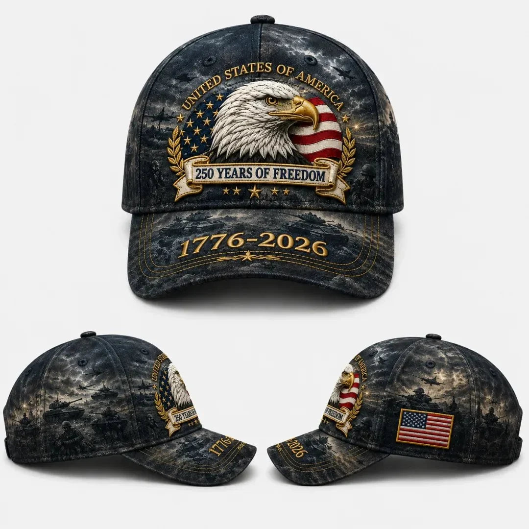 FreedomEagle – 250 Years Patriotic Heritage Cap