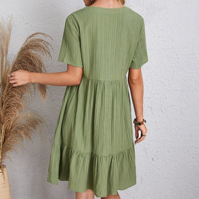 VintageMuse – Retro V-Neck Women’s Top
