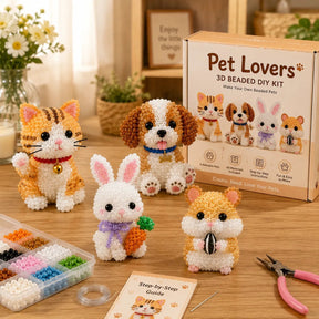 BeadCraft Mini – Tiny 3D Beaded Animal DIY Kit