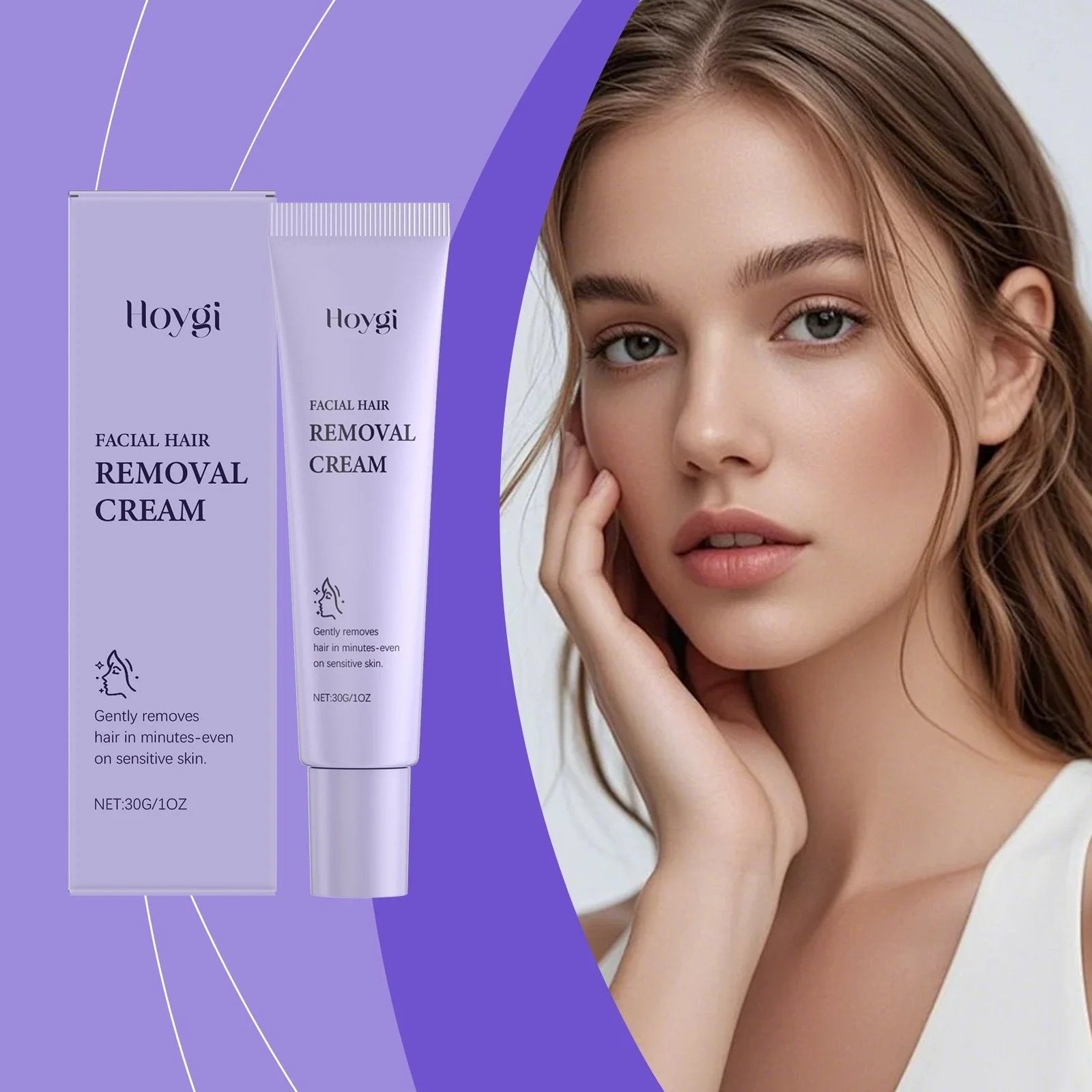 VelvetSkin – Painless Facial Hair Removal Cream