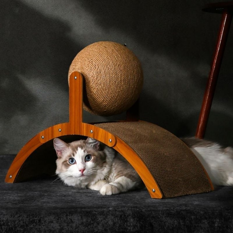 ClawSphere – Cat Scratching Ball Stand Toy