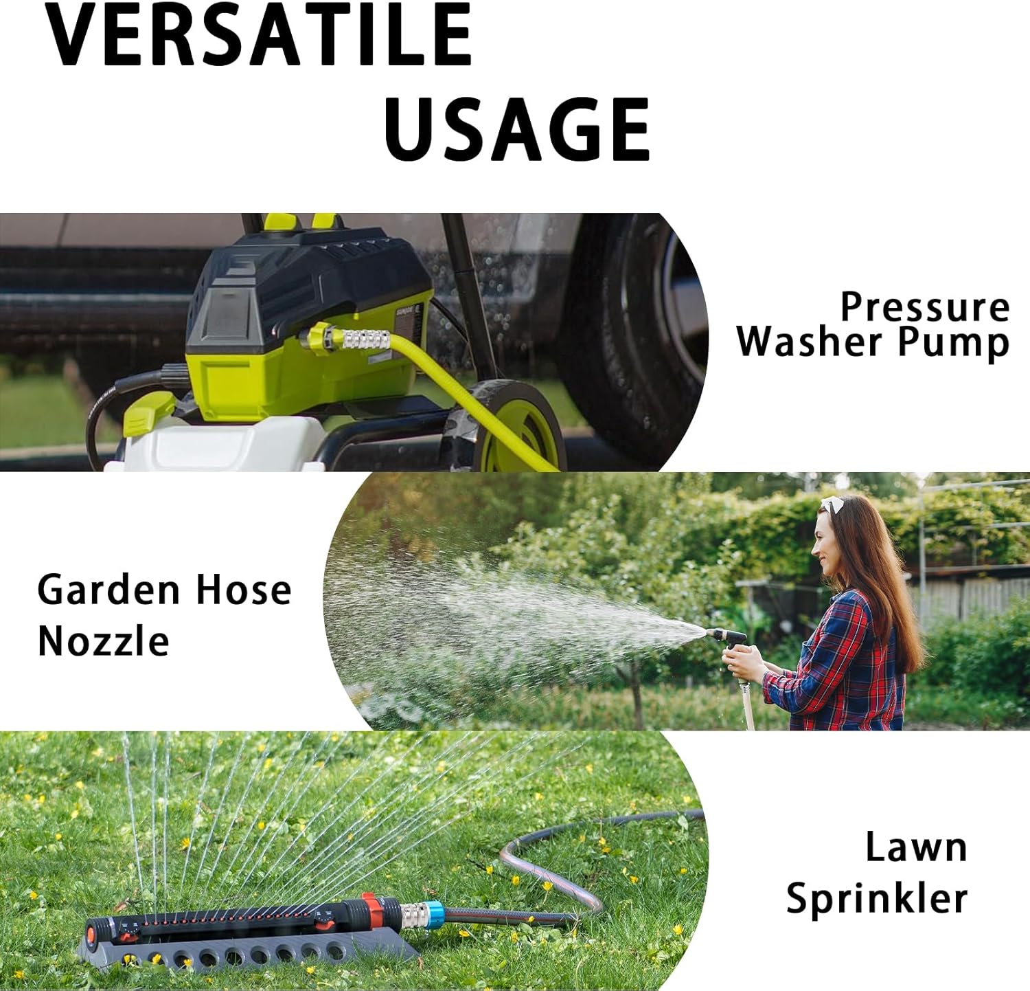 GardenPro – Stainless Steel Quick Connect Hose Set