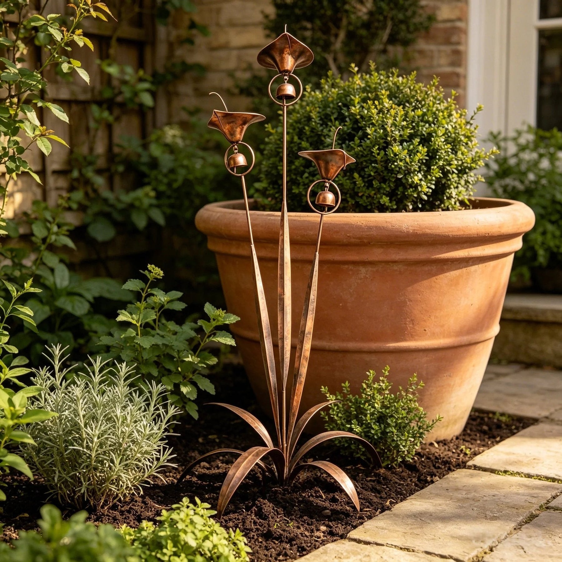 EmberPetal – Handcrafted Copper Lily Accent