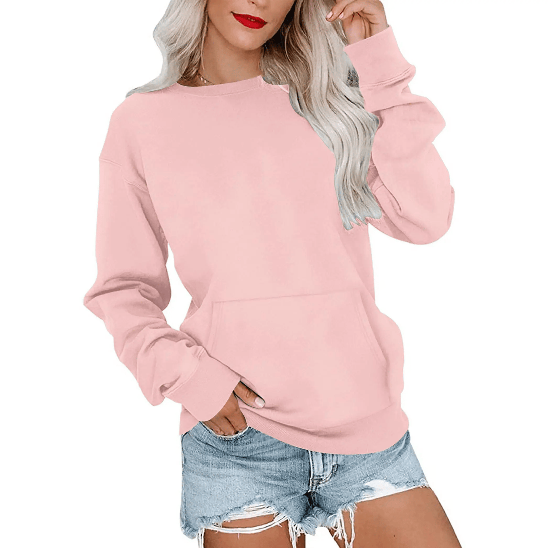 CozyCore – Women’s Crewneck Hoodless Sweatshirt