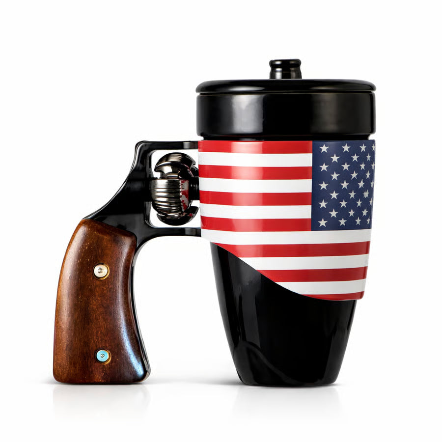 SharpSip – Revolver Gun Inspired Mug