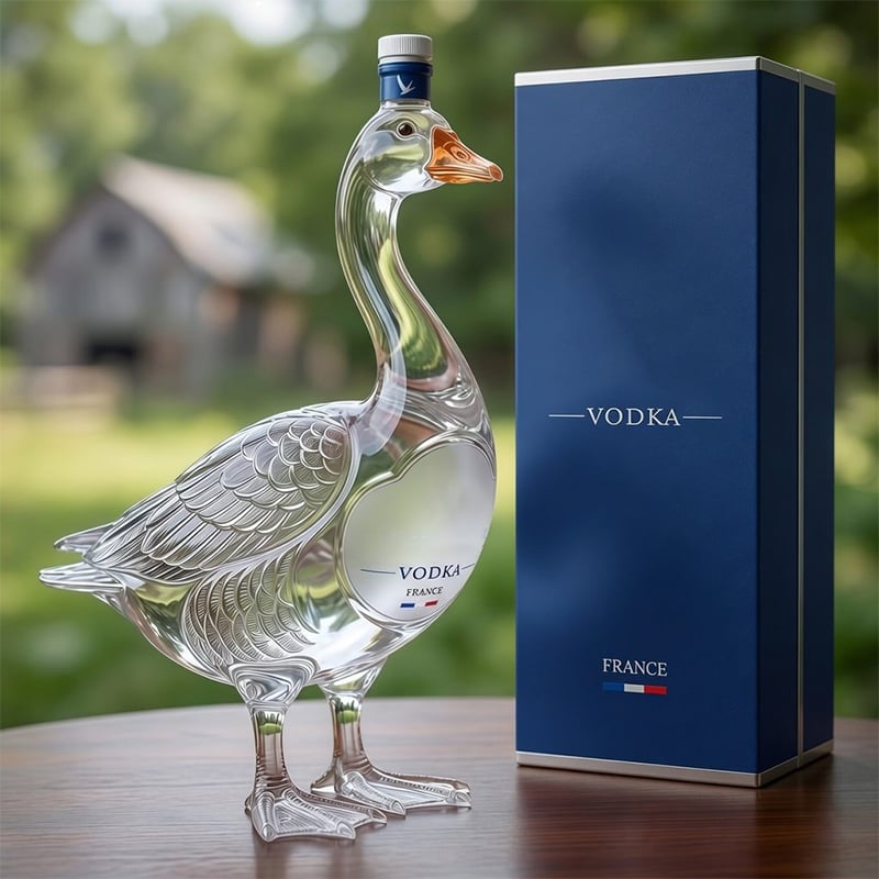 GooseCraft – 3D Sculpted Goose Vodka Bottle Collectible