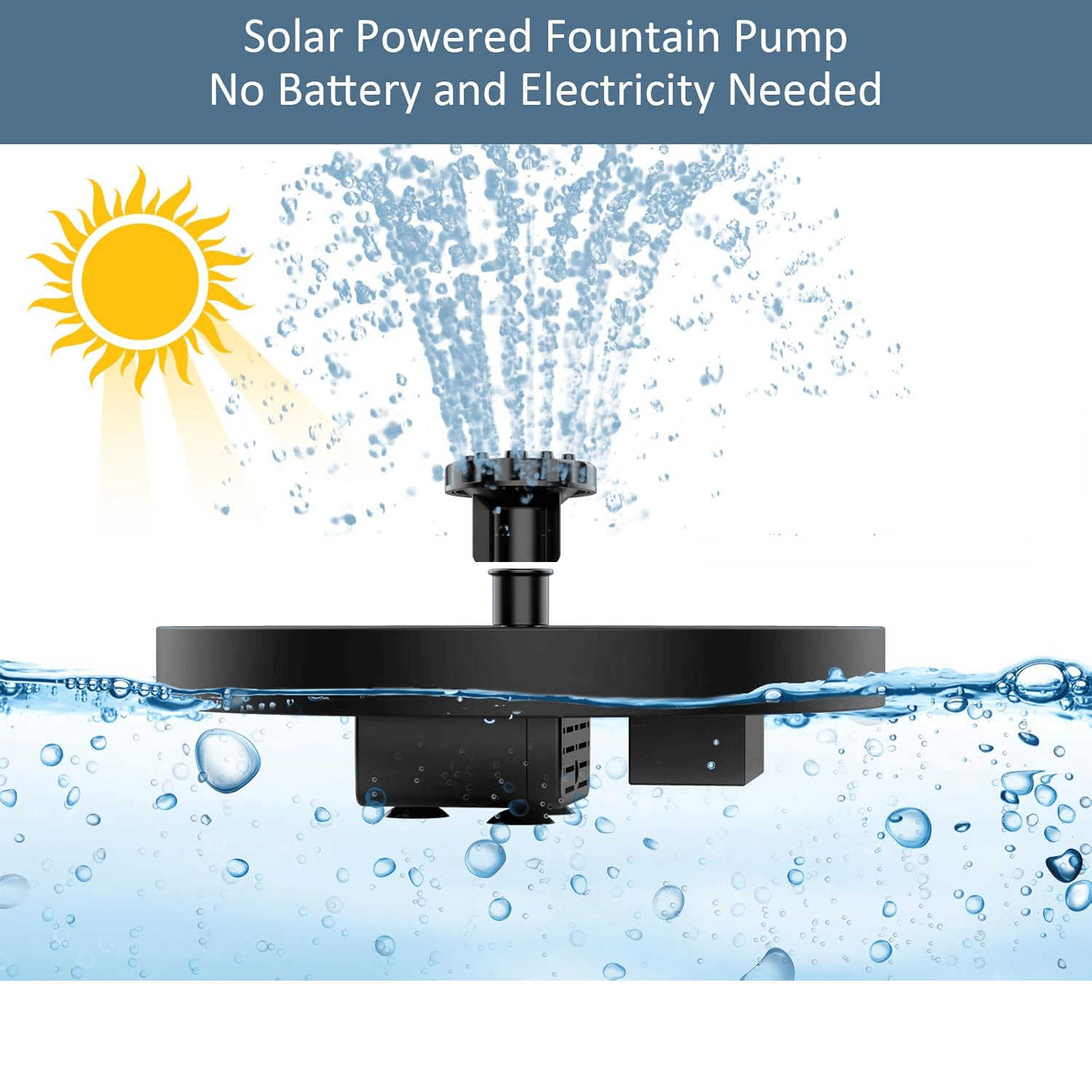 SolarRipple – Garden Fountain System