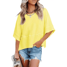 PureEase – Oversized Crewneck Comfort Summer Top