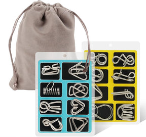PuzzleCore – IQ Challenge Metal Puzzle Set