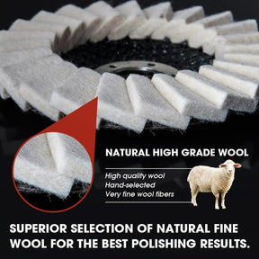 SmoothCraft - High-Resilience Polishing Wheel for Metal & Wood