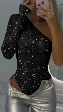 MoonlightGleam - Elegant Party Top