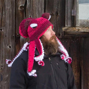 TentacleHue – Color Block Octopus Knitted Hat