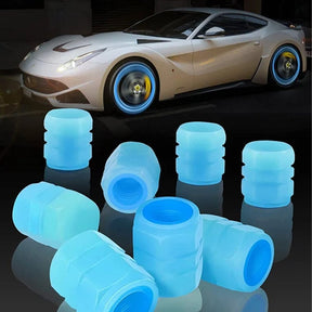 GlowRide - Fluorescent Wheel Valve Caps