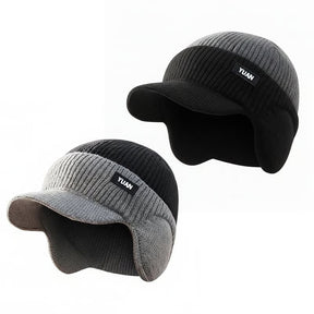 FrostFlex - Stretch Fit Windproof Winter Hat with Visor