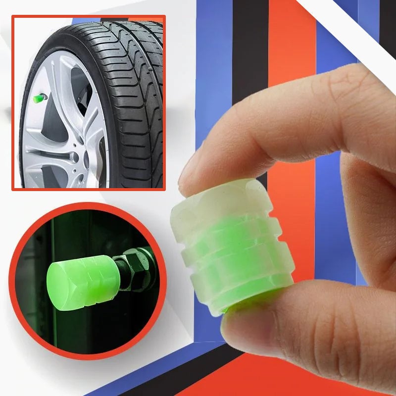 GlowRide - Fluorescent Wheel Valve Caps
