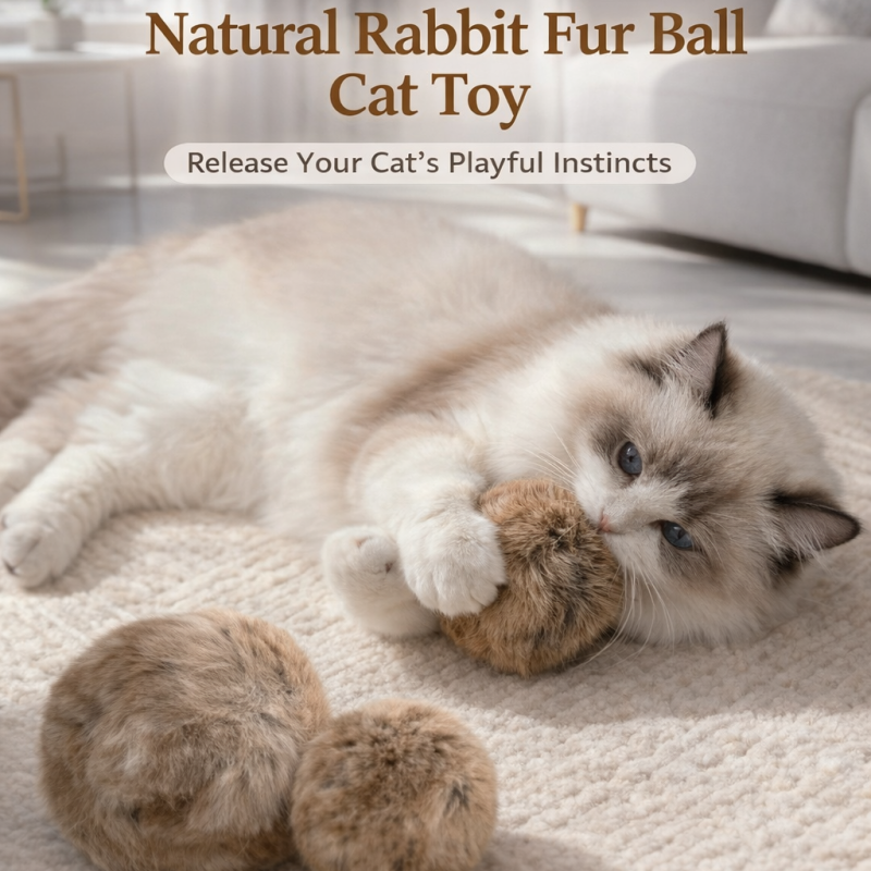 WhiskerRoll - Soft Plush Cat Toy