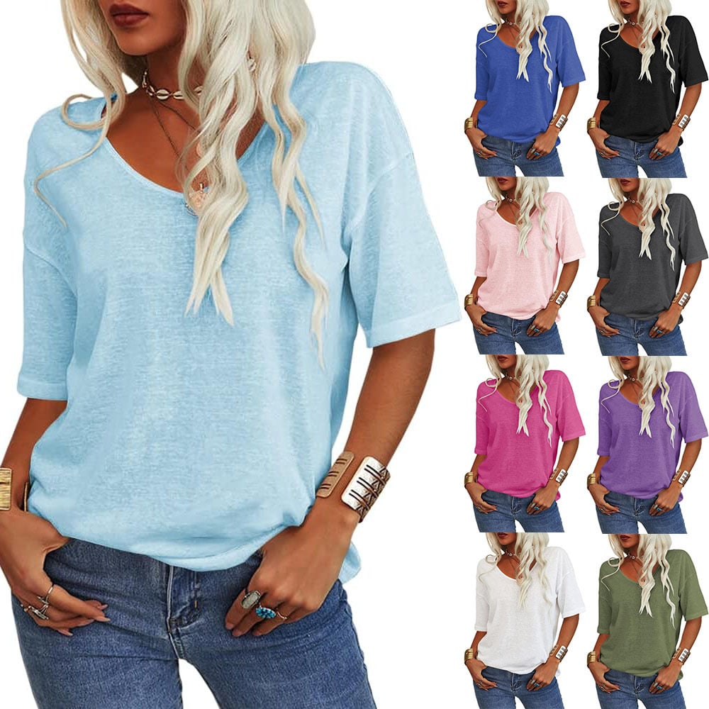 VivaVee – Women's V-Neck Tee for Effortless Style