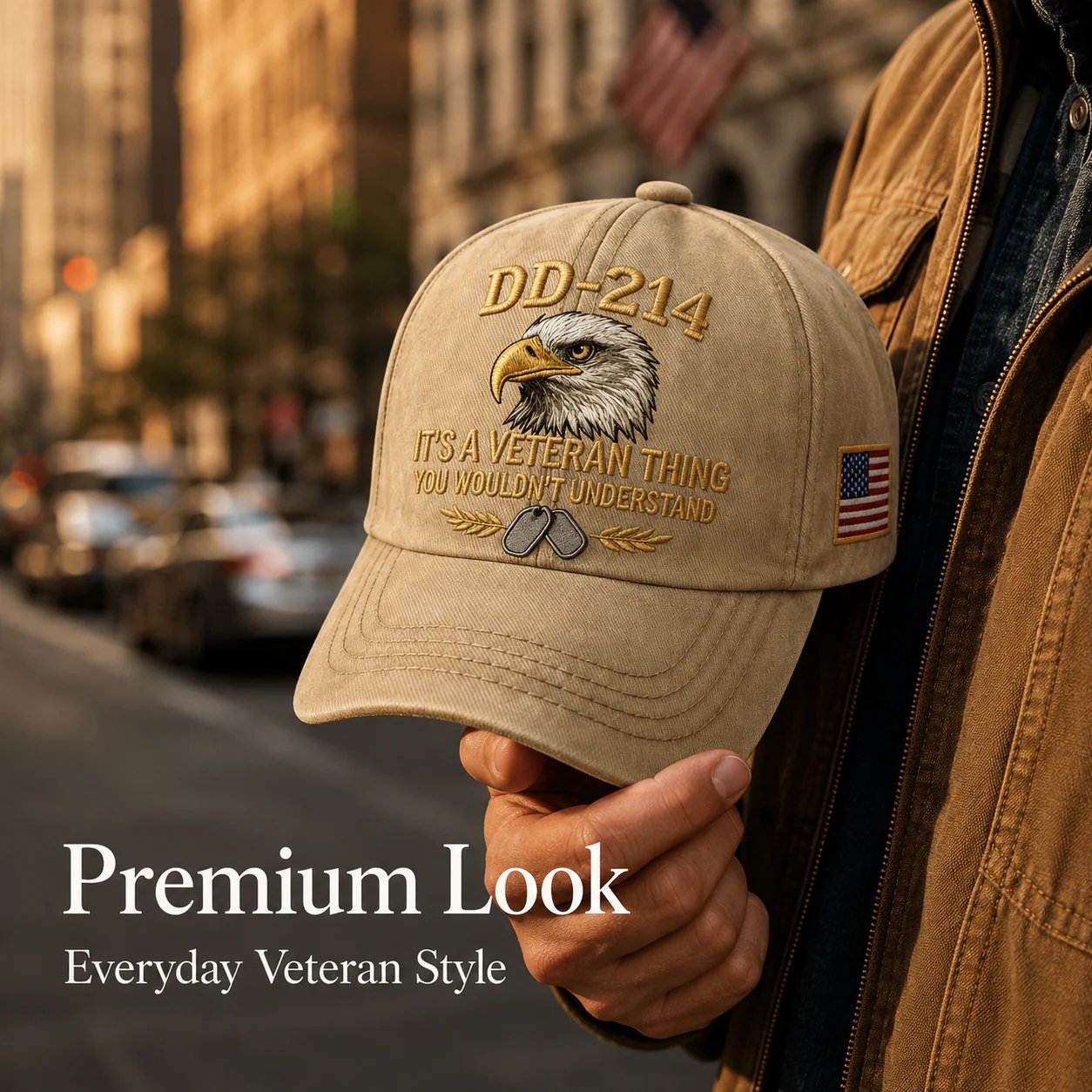 HonorWear – 3D Embroidered Veteran Cap