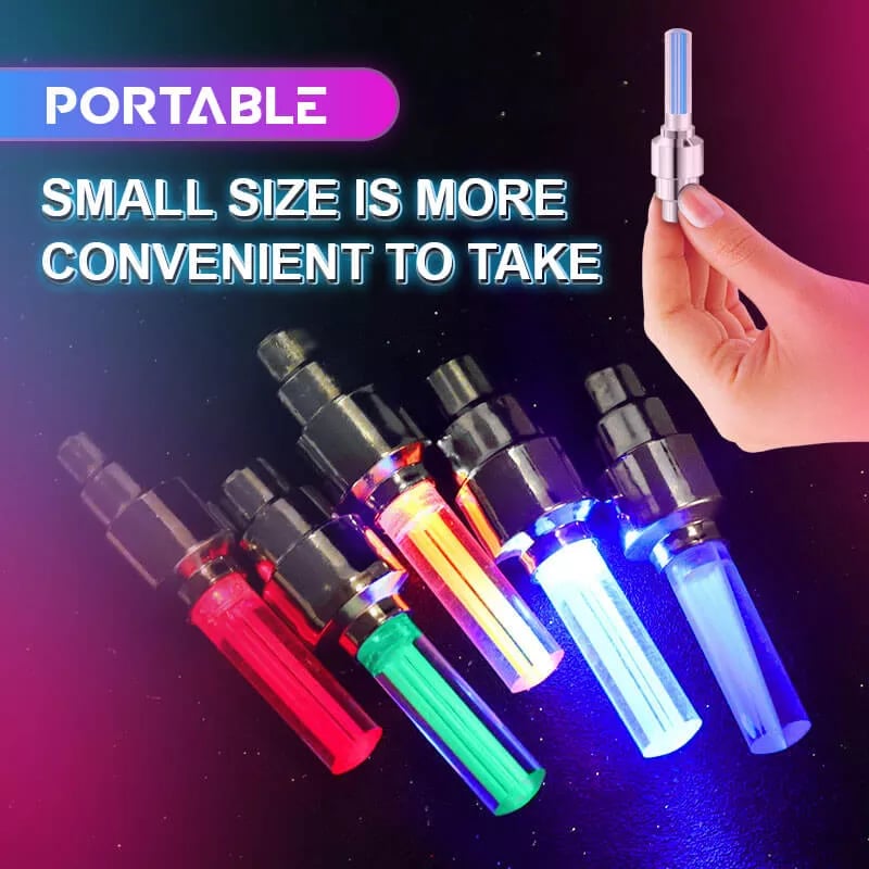 NeonSpin Lights – LED Tire Valve Glow