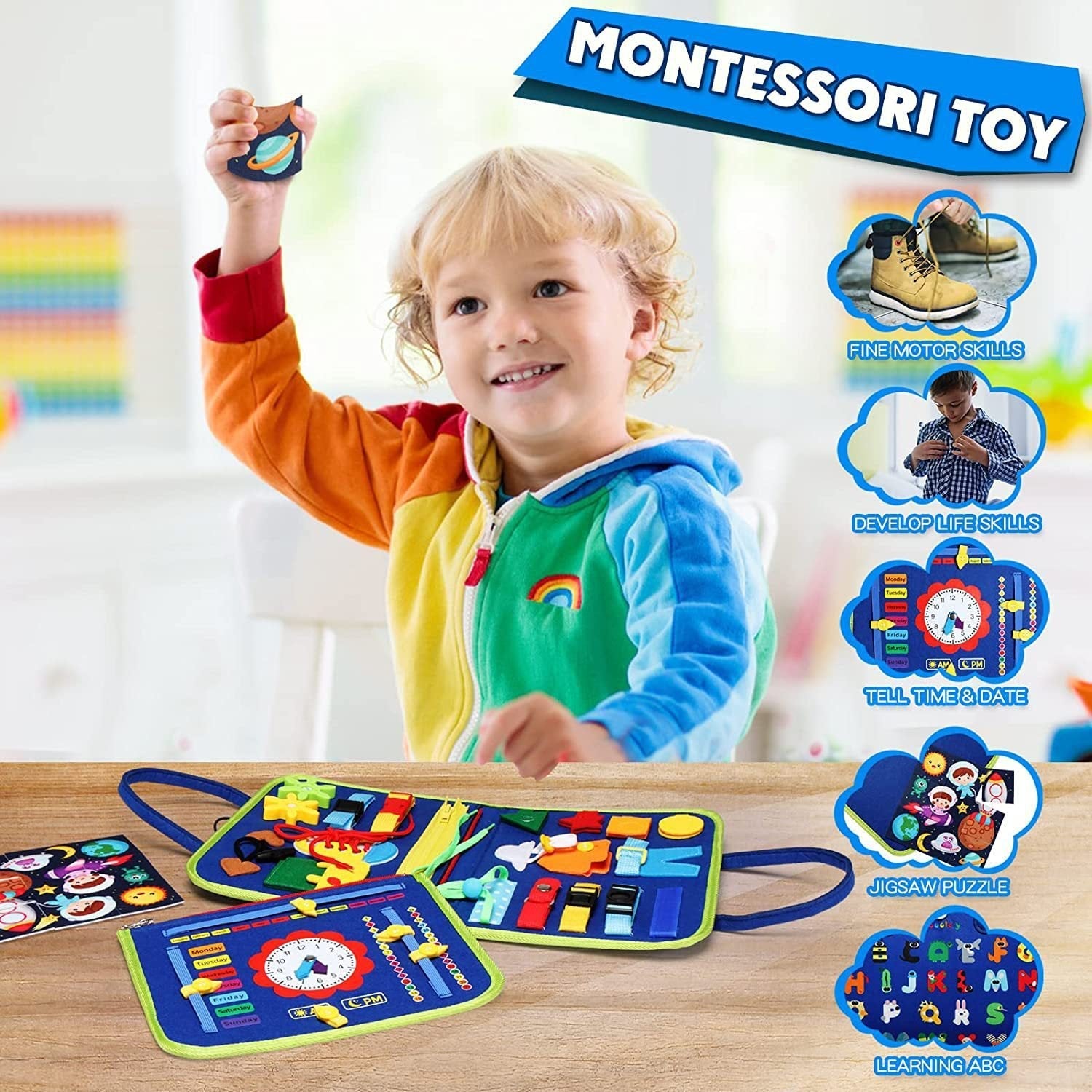 LittleLogic – Montessori Busy Play Board