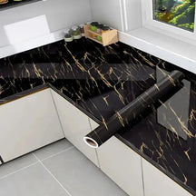 GoldenVein – Luxury Marble Decorative Wallpaper Roll
