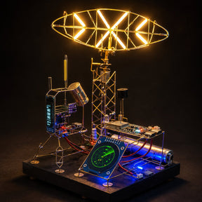 NeonForge - Handmade Cyberpunk Circuit Sculpture Lamp