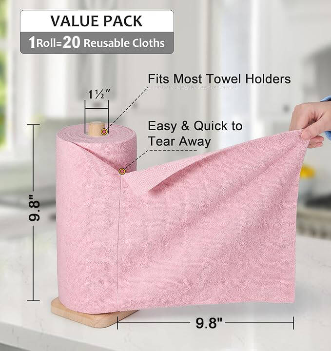 DustAway Pro – Reusable Microfiber Wipes
