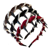 SkullGlam – Retro High Pearl Skull Headband