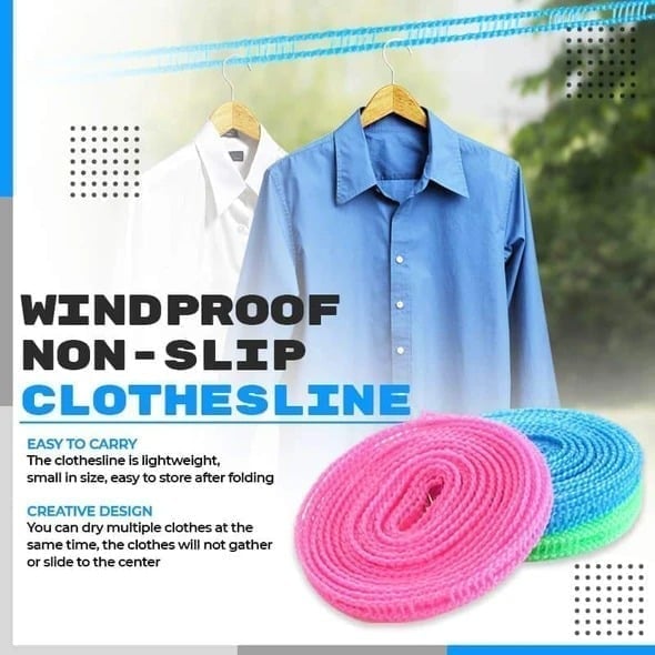 AuraDry – Windproof Non-Slip Clothesline