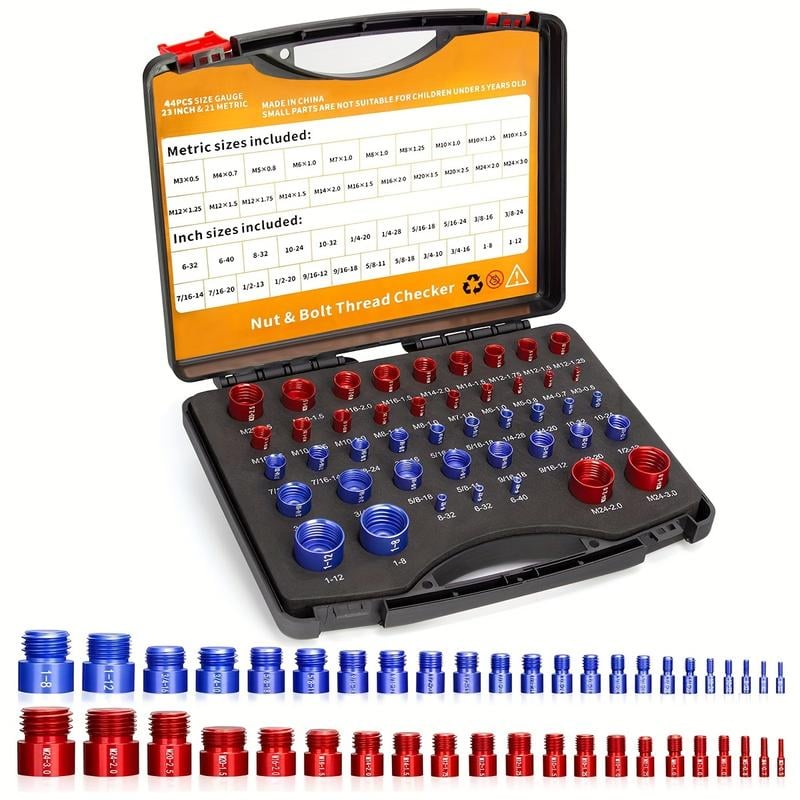 ScrewSense – 44Pcs Alloy Thread Inspector Set