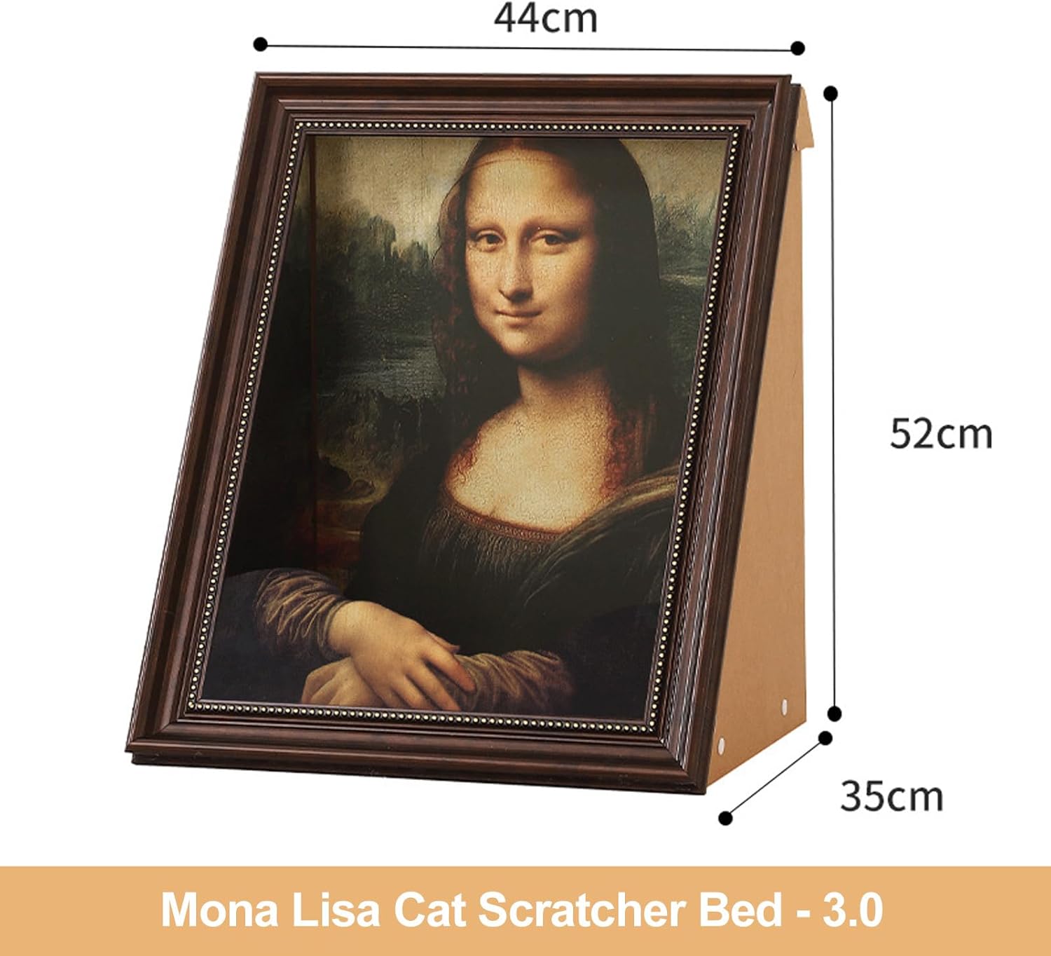 PurrfectArt – Mona Lisa Cat Scratcher Bed