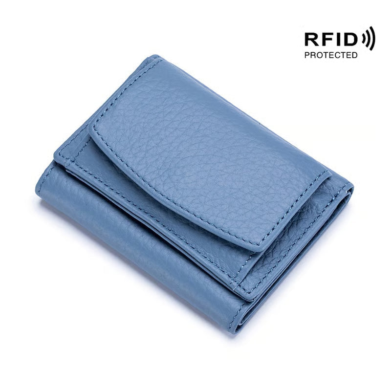 AuraVault - Premium Leather RFID Wallet