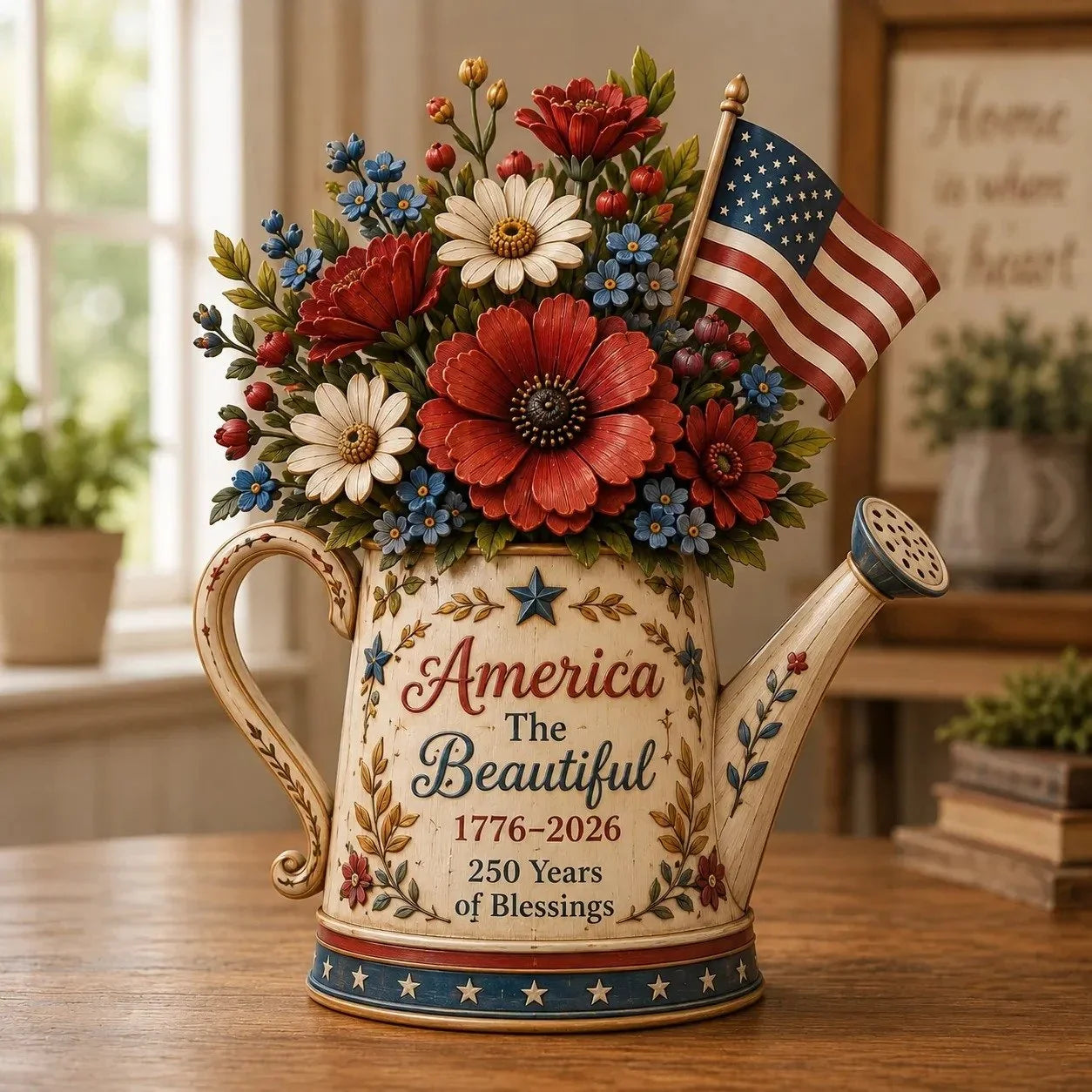 LibertyBloom – America 250th Anniversary Floral Keepsake