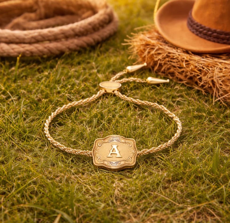 LetterLuxe Glow – Adjustable Name Bracelet