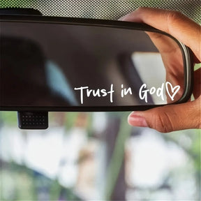 DivineRide – God Car Rearview Mirror Sticker