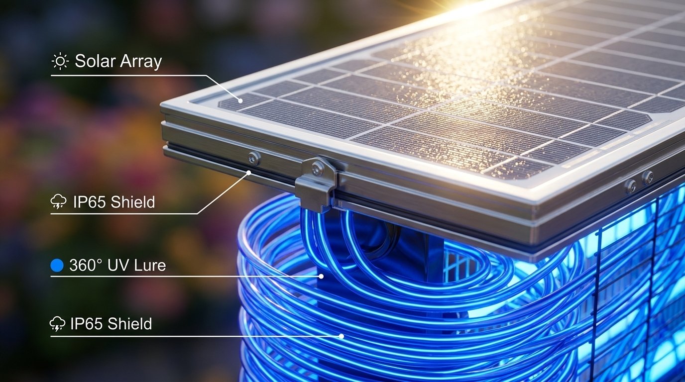 SolarGuard – Aless Solar Bug Zapper Outdoor
