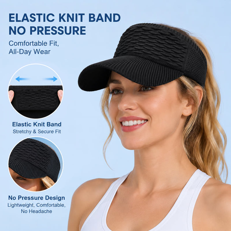 BreezeShade – Women's Open-Top Sun Protection Cap