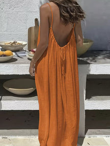 TitanAllure – Adjustable Strap Open-Back Dress