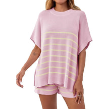 BellaVive – Chic Striped Loungewear Outfit Set