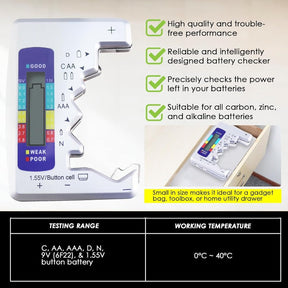PowerCheck - Universal LCD Battery Tester – Know Your Battery Instantly