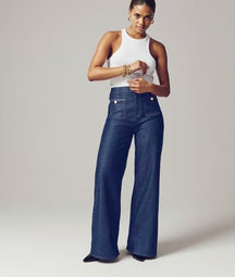 NautiFit – Sculpting Sailor Style Wide Leg Trousers