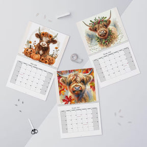 HighlandHugs – 2026 Cute Highland Cow Wall Calendar