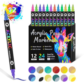 ColorCraft - Dual Tip Acrylic Marker for Precision Art