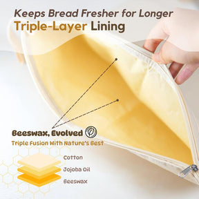 FreshHive – Beeswax Cotton Bread Storage Bag