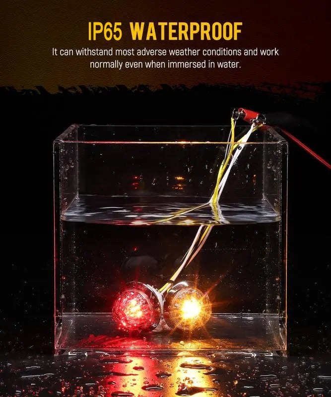 LumaSignal – 3rd Gen Amber Watermelon Side Marker Lamp